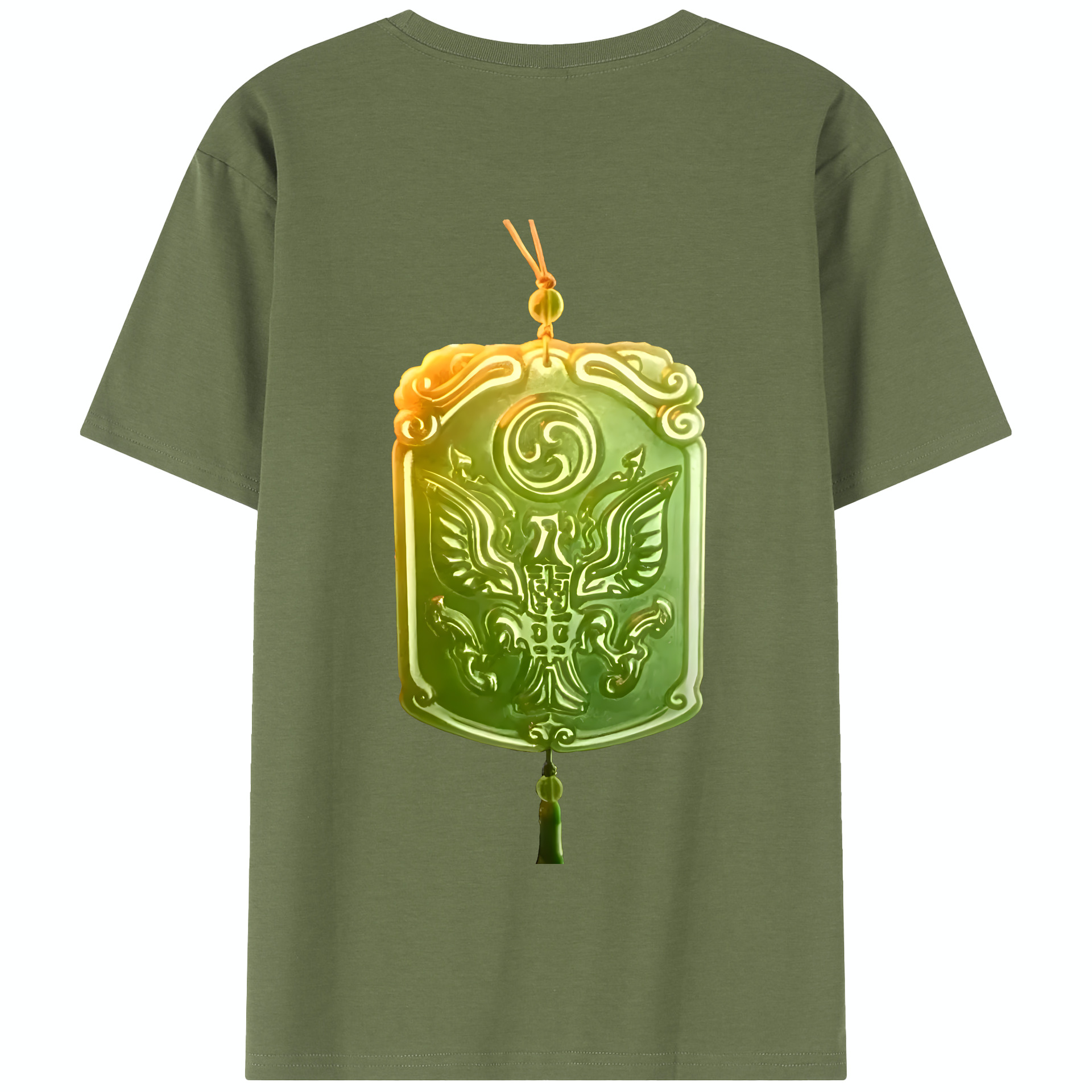 （画像用） Ne Zha 2 ナタ 魔童の大暴れ 綿100％半袖Tシャツ（背面プリント）